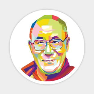 Dalai Lama in Pop Art Magnet